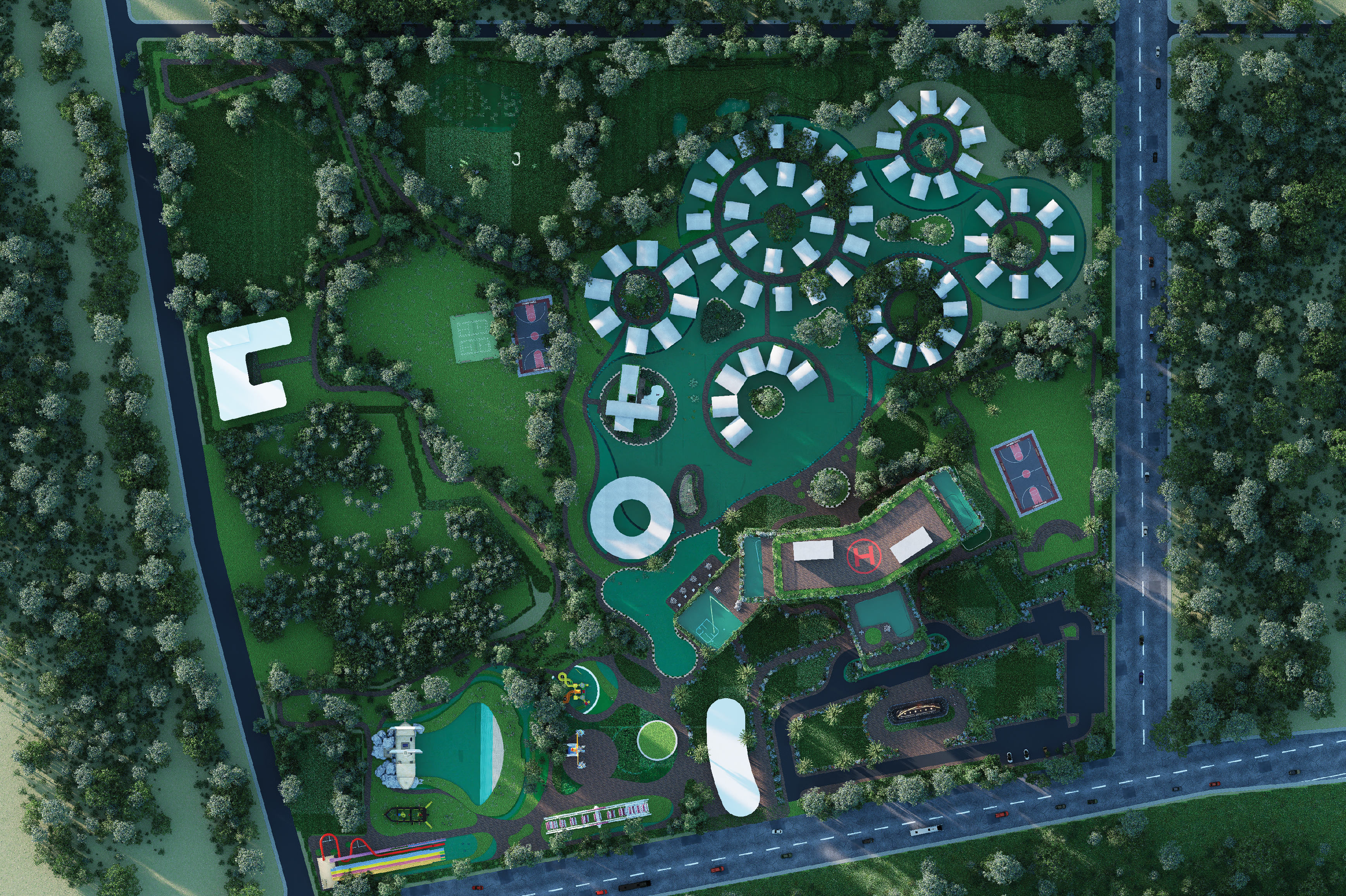 Resort aerial